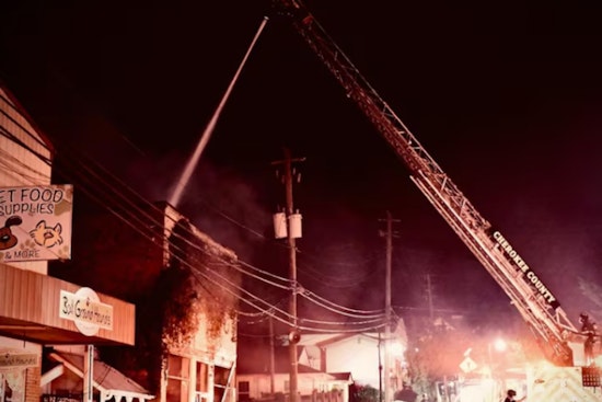 Firefighters Quell Blaze in Historic Downtown Ball Ground Building