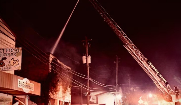 Firefighters Quell Blaze in Historic Downtown Ball Ground Building