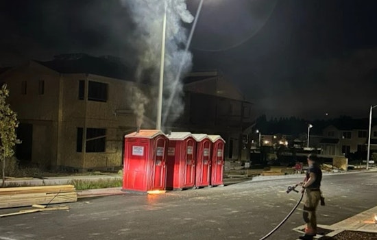 Firework Sparks Flames in Gresham Porta-Potty, Mistaken for Gunfire by Locals