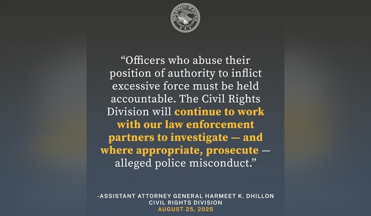 Former Maui Police Officer Pleads Guilty to Federal Civil Rights Violation for Excessive Force
