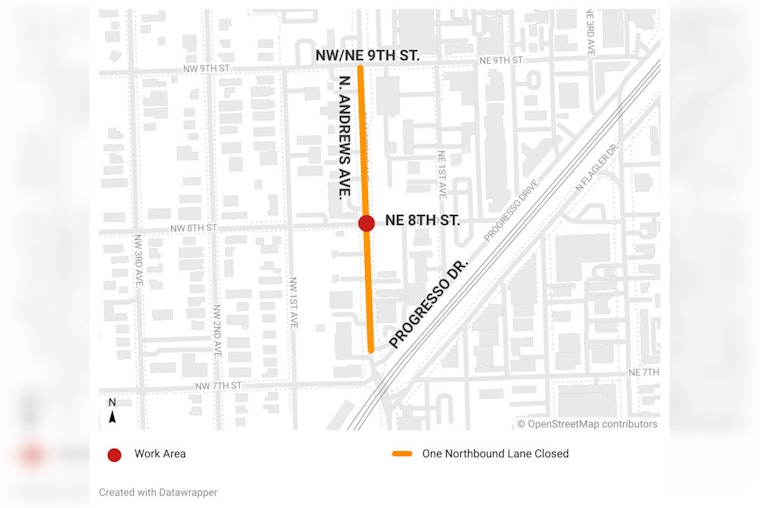 Fort Lauderdale's N. Andrews Avenue Reopened after Rapid Water Main Leak Response