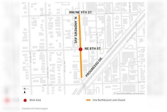 Fort Lauderdale's N. Andrews Avenue Reopened after Rapid Water Main Leak Response