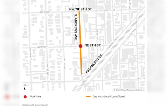 Fort Lauderdale's N. Andrews Avenue Reopened after Rapid Water Main Leak Response