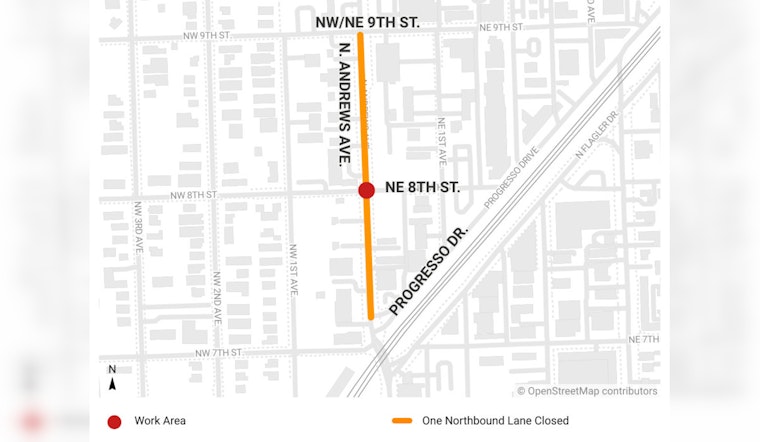Fort Lauderdale's N. Andrews Avenue Reopened after Rapid Water Main Leak Response