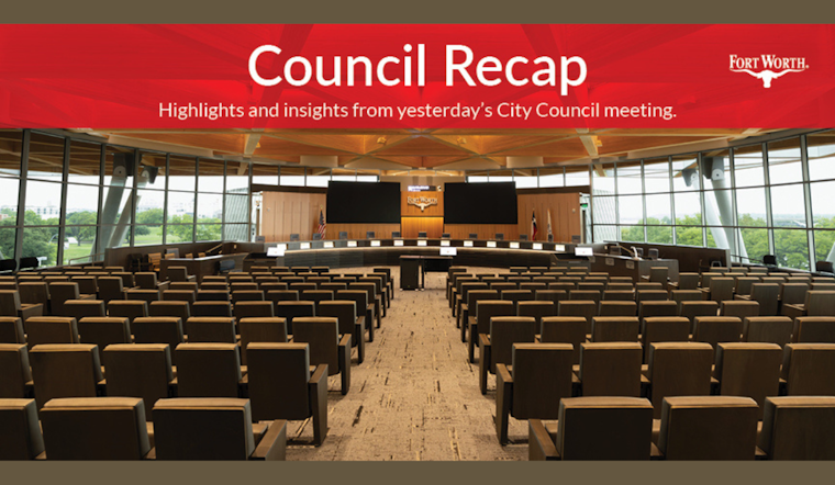 Fort Worth City Council Approves Multimillion-Dollar Budgets and Infrastructure Upgrades; Celebrates Tarrant County College's 60th Anniversary