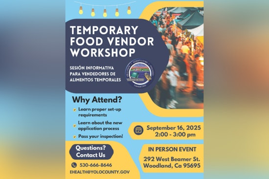 Free Food Safety Workshop for Temporary Vendors by Yolo County Environmental Health in Woodland