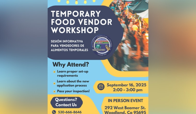 Free Food Safety Workshop for Temporary Vendors by Yolo County Environmental Health in Woodland