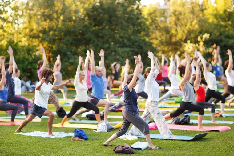 Free 'Yoga in the Park' Session Offers a Peaceful Start to Your Day in Raleigh's Moore Square