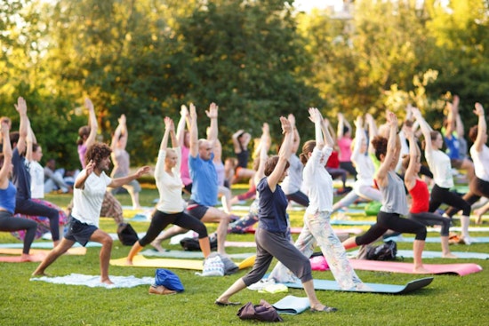 Free 'Yoga in the Park' Session Offers a Peaceful Start to Your Day in Raleigh's Moore Square