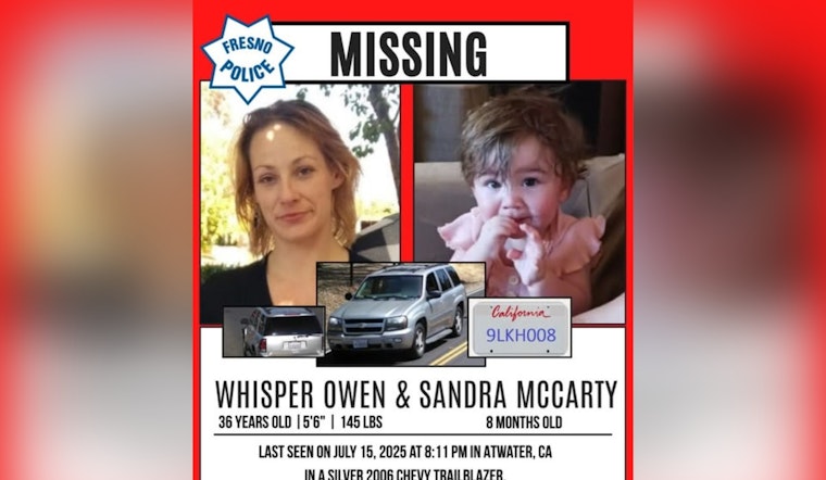 Fresno Police Enlist Community Aid in Search for Missing Woman and Infant Last Seen Near Escalon