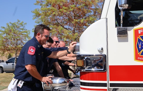 Frisco Celebrates Arrival of New Fire Engine with Traditional 'Push-in' Ceremony and Communal Support