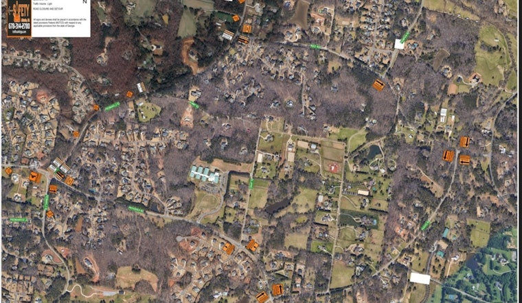 Fulton County Water Service Upgrades Prompt Weekend Road Closure in Milton