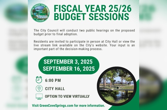 Green Cove Springs Invites Residents to Impact City's Fiscal Year at Upcoming Public Hearings