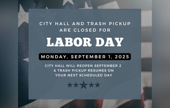 Green Cove Springs to Close City Facilities for Labor Day with City Pool Shuttering and Splash Pad Remaining Open