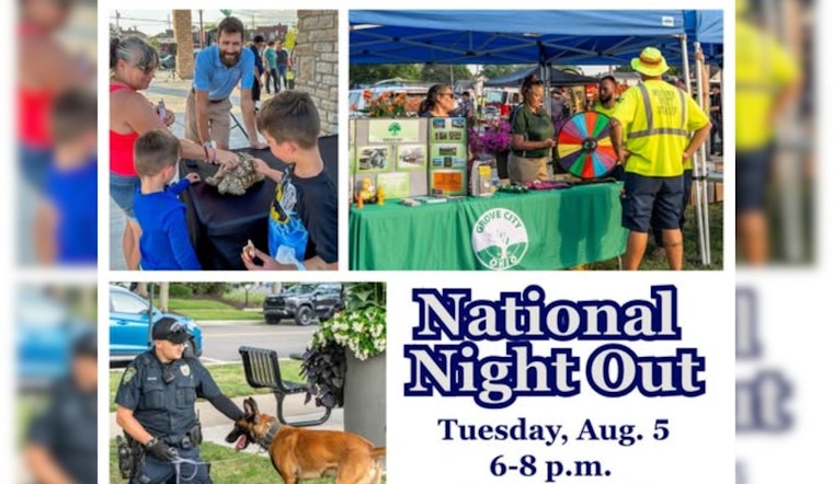 Grove City Invites Community to Engage with First Responders at National Night Out Event