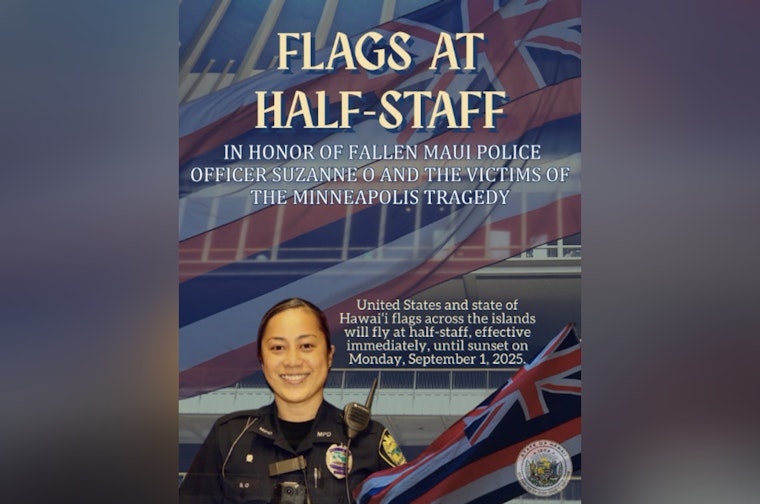 Hawaii Governor Josh Green Orders Flags at Half-Staff for Slain Maui Officer and Minneapolis Victims