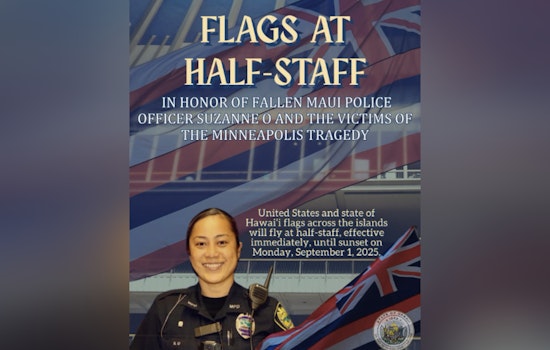 Hawaii Governor Josh Green Orders Flags at Half-Staff for Slain Maui Officer and Minneapolis Victims