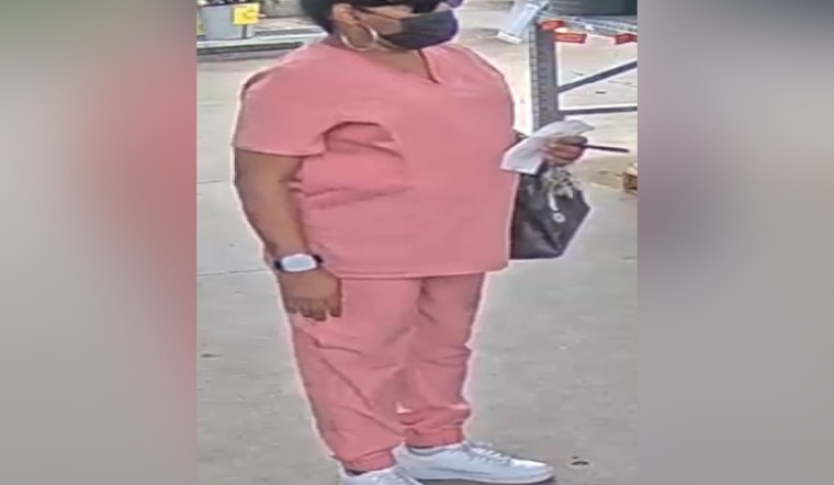 Hedgewick Court Credit Card Fraud, Woman in Pink Scrubs Sought for Unauthorized Home Depot Shopping Spree