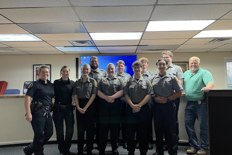 Hendersonville Police Celebrate Promotions of Explorer Post 112's Young Leaders