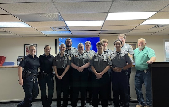 Hendersonville Police Celebrate Promotions of Explorer Post 112's Young Leaders