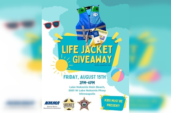 Hennepin County Sheriff's Office Teams Up for Free Life Jacket Giveaway at Lake Nokomis in Minneapolis