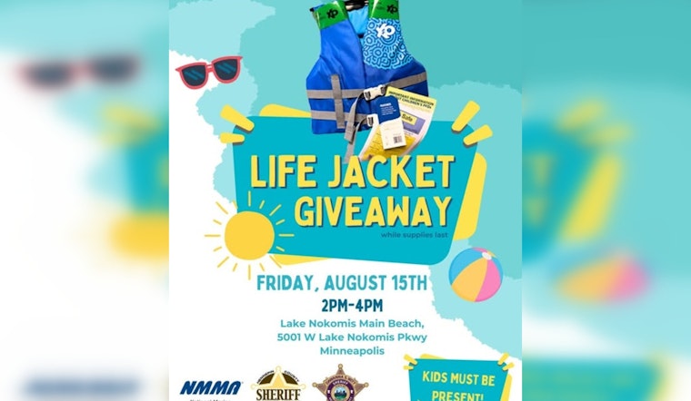 Hennepin County Sheriff's Office Teams Up for Free Life Jacket Giveaway at Lake Nokomis in Minneapolis
