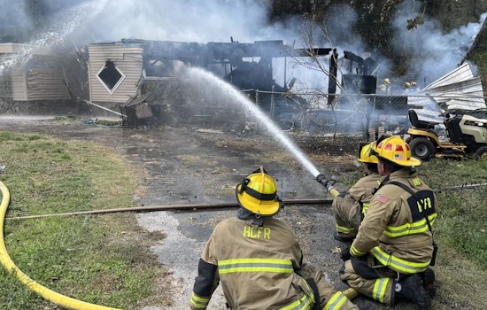 Hernando County Firefighters Battle Intense House Blaze in Brooksville Under Sweltering Conditions