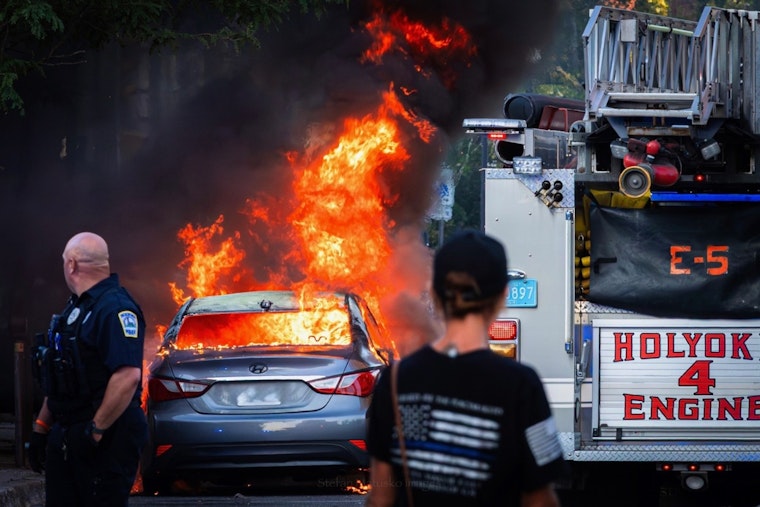 Holyoke Police Arrest Suspect Accused of Intentionally Setting Car Ablaze on Maple Street