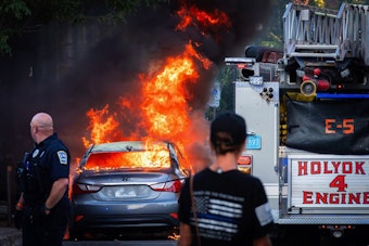 Holyoke Police Arrest Suspect Accused of Intentionally Setting Car Ablaze on Maple Street