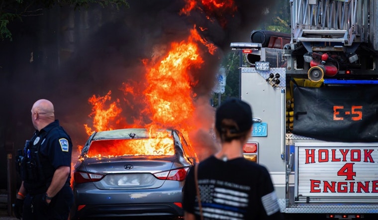 Holyoke Police Arrest Suspect Accused of Intentionally Setting Car Ablaze on Maple Street