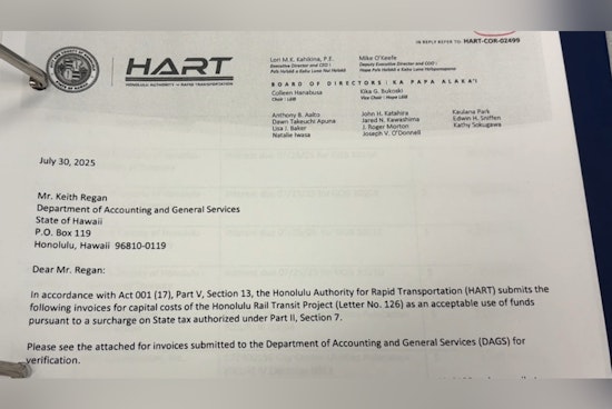 Honolulu's HART Invoices Under Scrutiny as DAGS Withholds Funds for Non-Compliant Costs to Safeguard Taxpayer Dollars