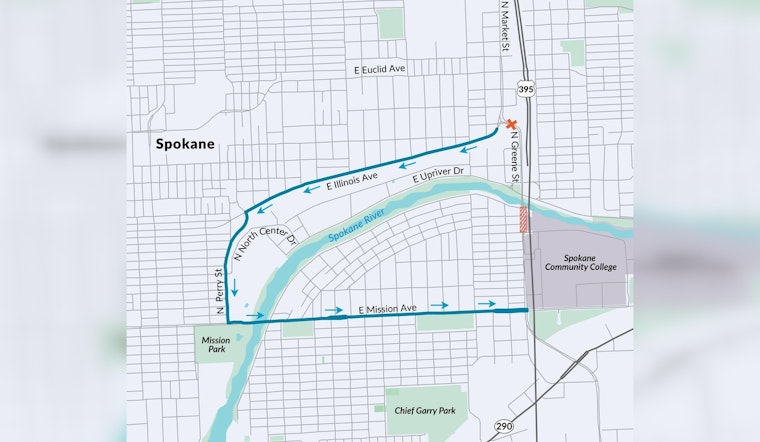 Spokane Commuters Alert as Greene Street Closes and Detour Begins for North Spokane Corridor Work