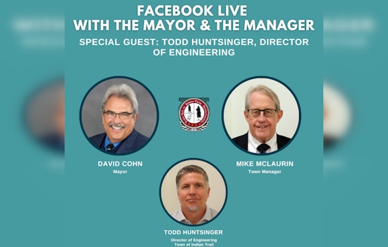 Indian Trail Officials to Discuss Road Infrastructure in Upcoming Facebook Live Event