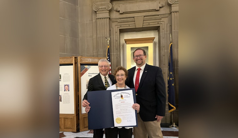 Indiana Governor Bestows Sagamore of the Wabash Award on Batman Producer Michael Uslan and Philanthropist Nancy Uslan