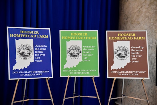 Indiana's Briggs and Connolly-Hartman Farms Celebrated With Hoosier Homestead Awards for Longstanding Agricultural Heritage