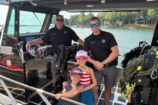 Iredell Sheriff's Unit Joins Mooresville Families for Back to School Bash at Trump National