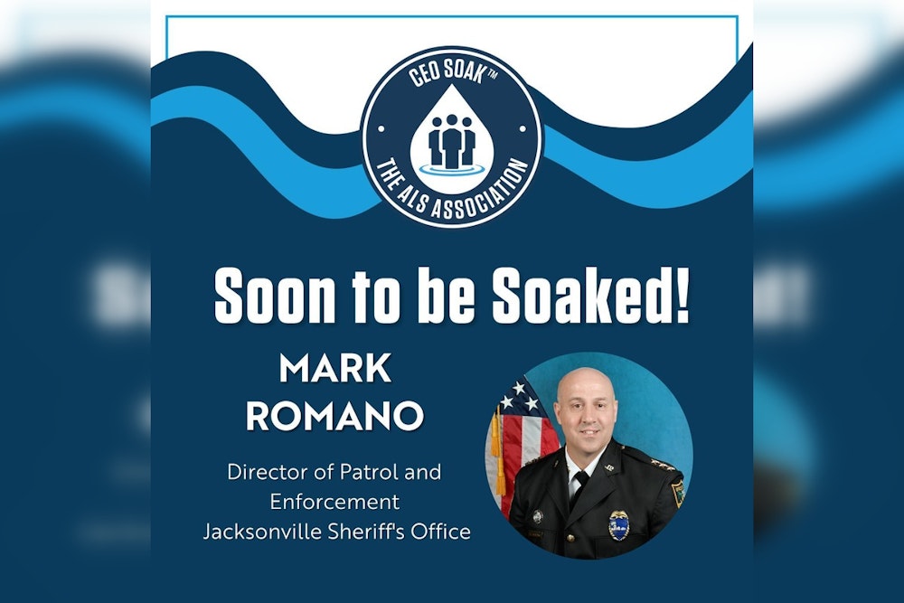 Jacksonville Law Enforcement Heads Go Head-to-Head in Icy ALS Fundraiser to Honor Late Assistant Chief Judge