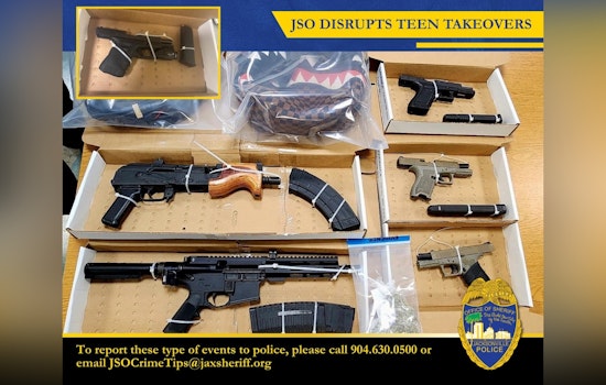 Jacksonville Sheriff's Office Cracks Down on Teen Takeovers, Recovers Guns and Drugs