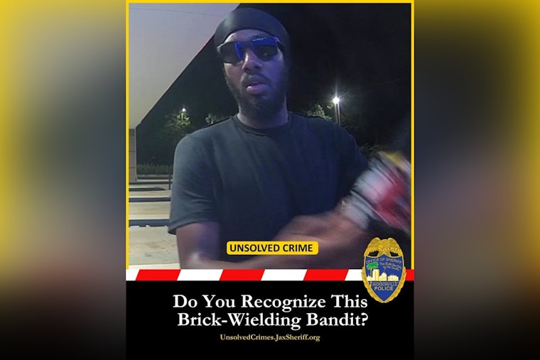 Jacksonville Sheriff's Office Hunts for 'Brick-Wielding Bandit' After Failed ATM Burglary on San Jose Boulevard