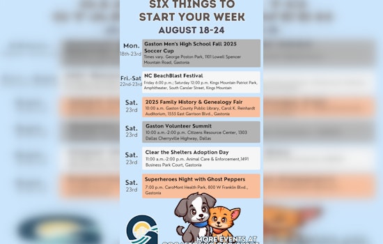 Jam-Packed Week of Festivities in Gaston, Soccer, Beach Music, and Superheroes Celebration