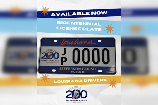 Jefferson Parish Unveils Bicentennial License Plates to Celebrate 200-Year History