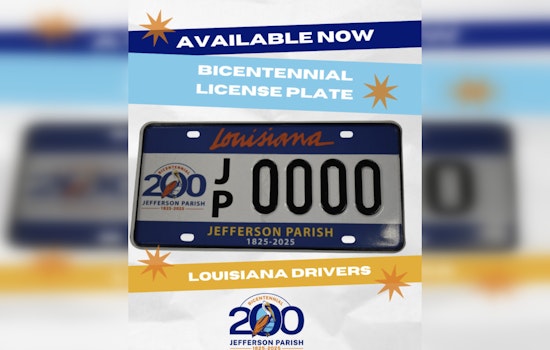 Jefferson Parish Unveils Bicentennial License Plates to Celebrate 200-Year History
