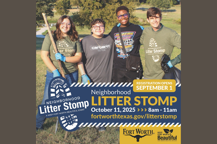 Join the Effort to Beautify Fort Worth: Neighborhood Litter Stomp Set for Oct. 11