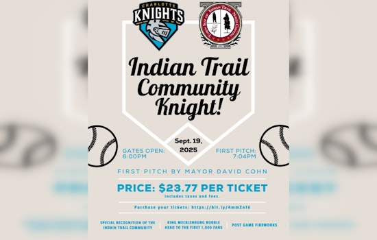 Join the Indian Trail Community Knight at Truist Field with the Charlotte Knights