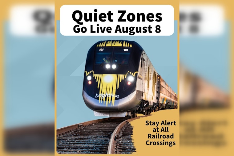 Jupiter Introduces Quiet Zones at Railroad Crossings to Reduce Noise Pollution