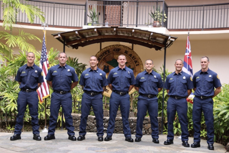 Kaua'i Fire Department Welcomes New Firefighters and Celebrates Promotions at 34th Recruit Class Ceremony