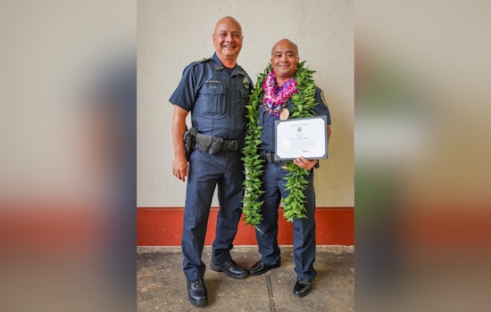 Kaua‘i Police Department Honors Veteran Officer Arnold Cayabyab with Employee of the Month as He Nears Retirement