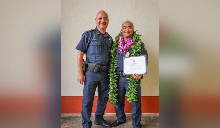 Kaua‘i Police Department Honors Veteran Officer Arnold Cayabyab with Employee of the Month as He Nears Retirement