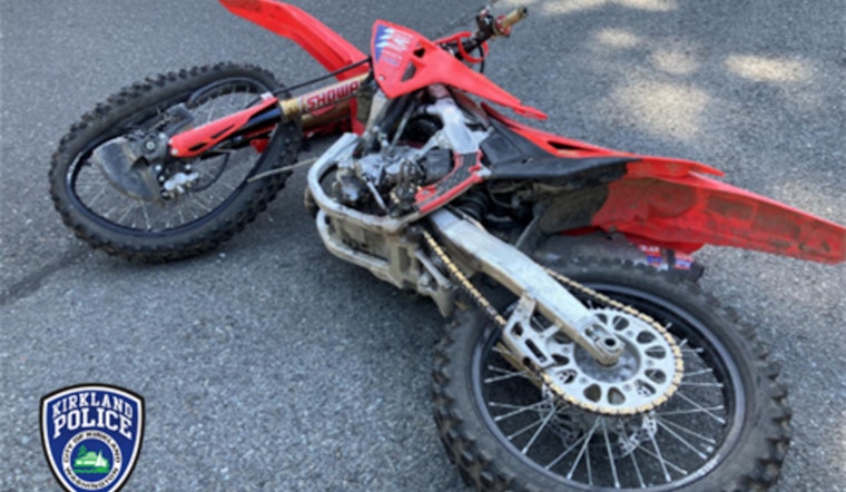 Kirkland Teen Hospitalized Following Dirt Bike Collision in Totem Lake; Police Emphasize Road Safety Laws