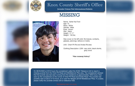 Knox County Community Relieved as Missing Teen Asher Kai Ford Found Safe